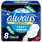 Tollas Sanitarias Always nocturna 8 toallas